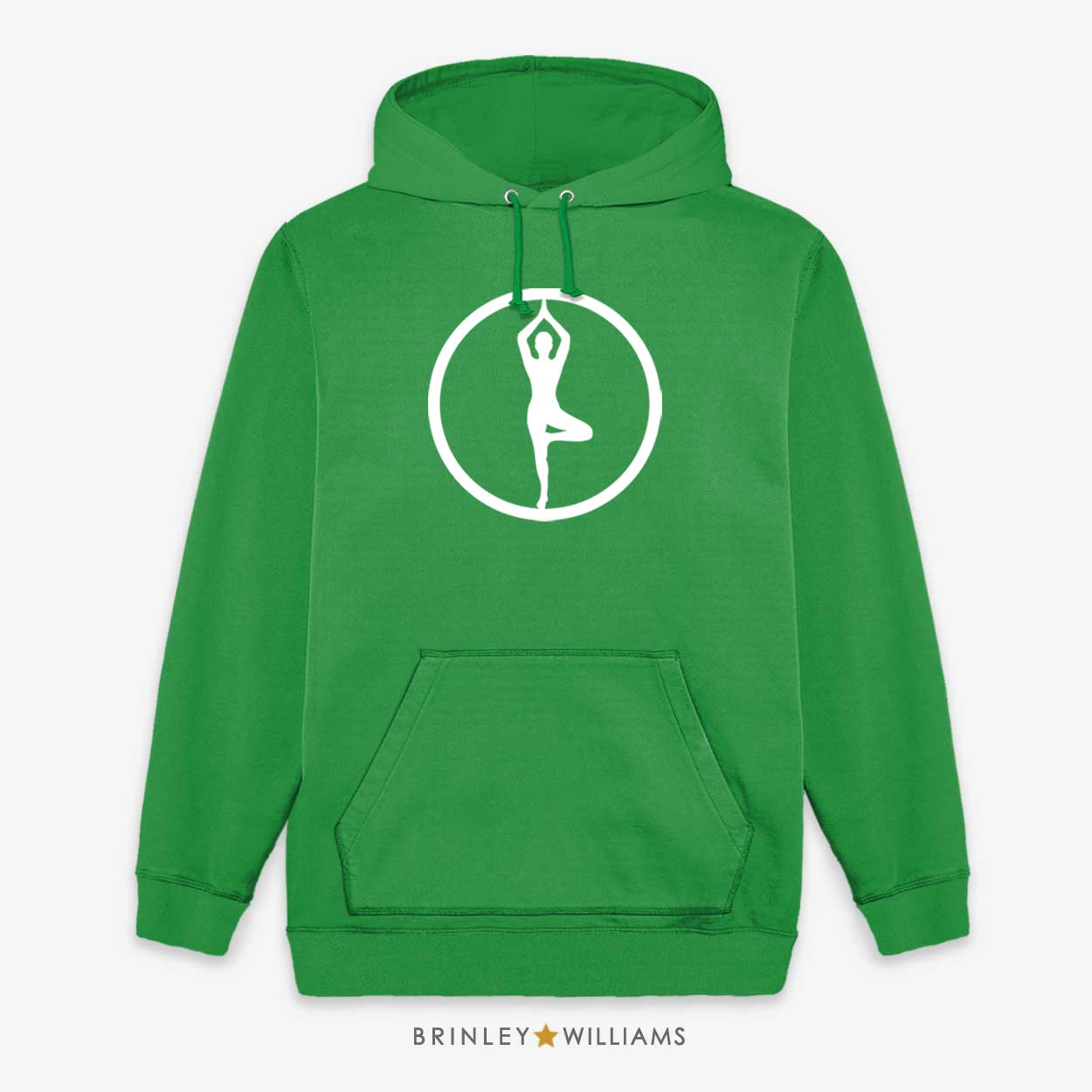 Tree Pose Unisex Yoga Hoodie - Kelly Green 