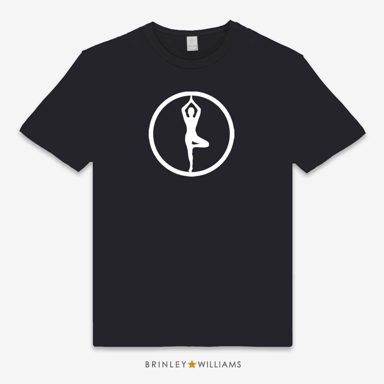 Tree Pose | Vrikshasana  Unisex Classic Yoga T-shirt - Black