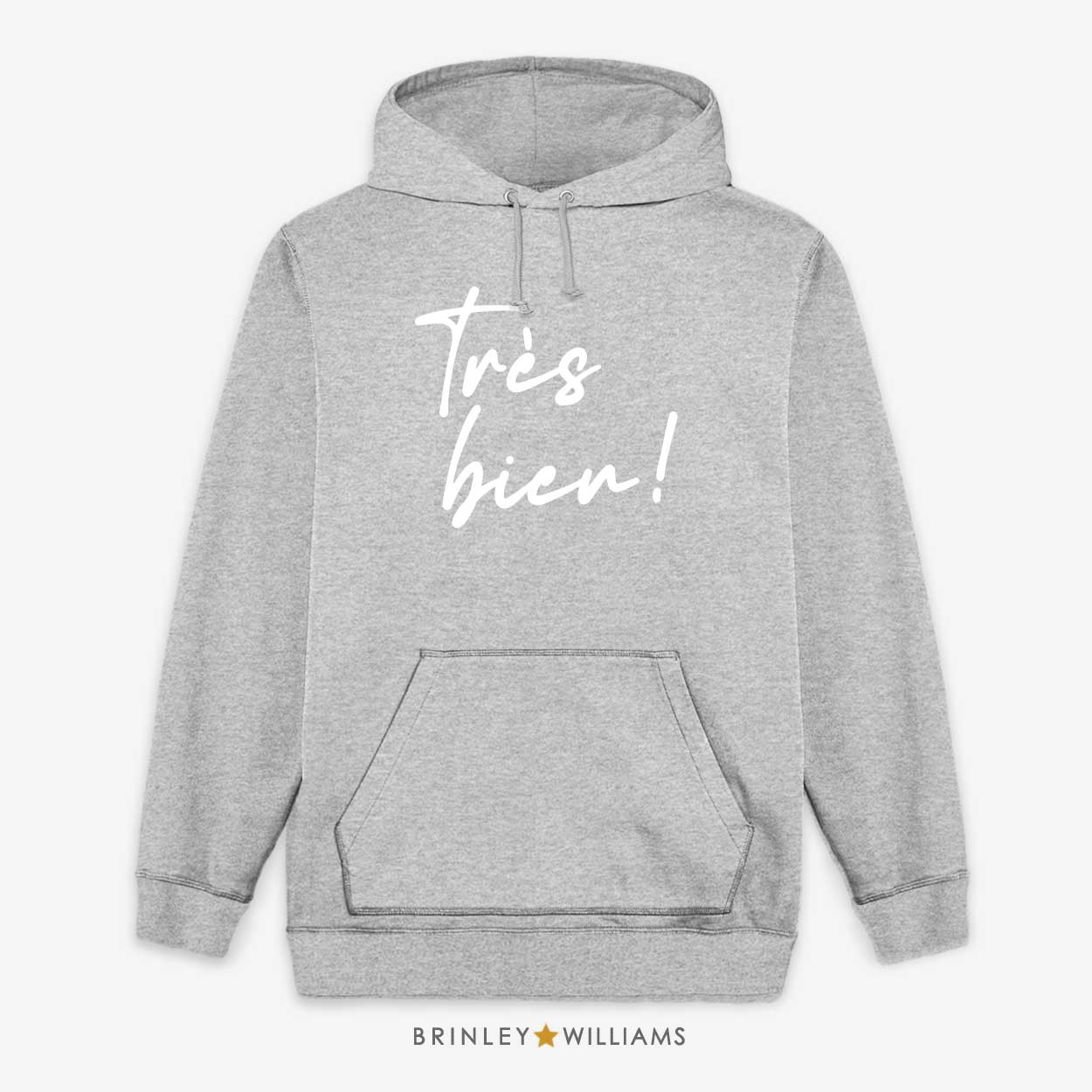 Tres Bien Unisex Hoodie - Heather Grey