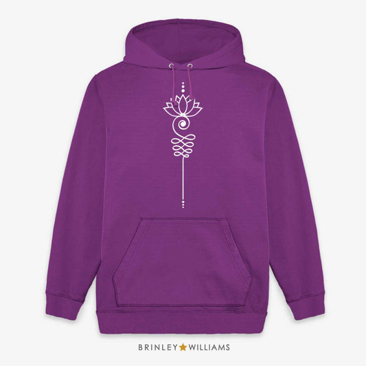 Unalome Unisex Hoodie - Purple