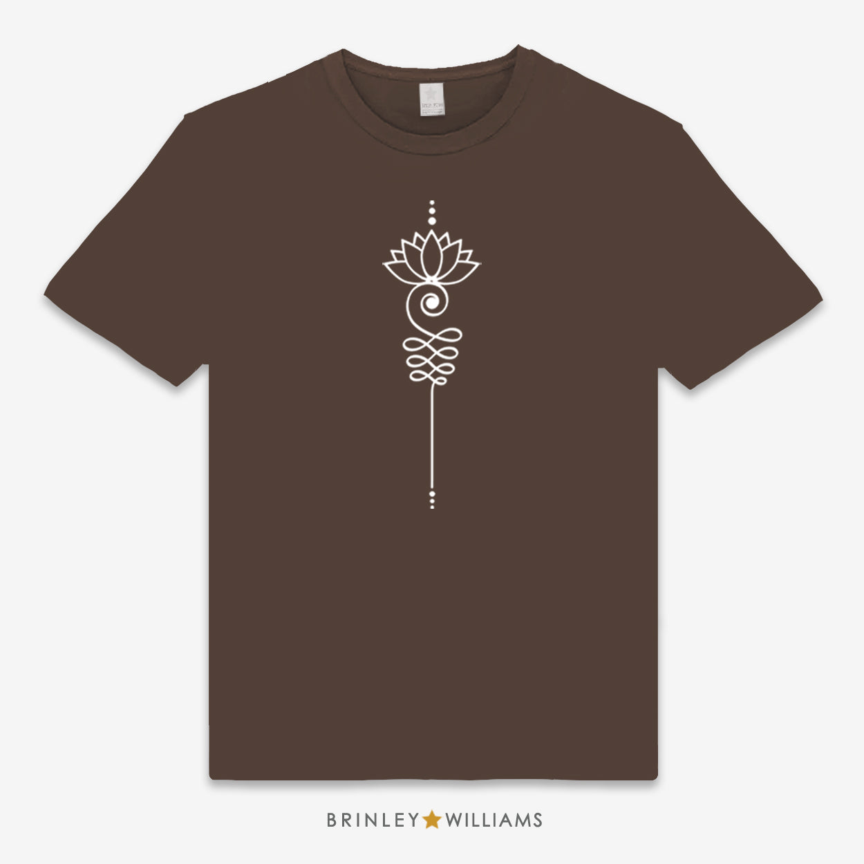 Unalome Unisex Classic T-shirt - Chocolate Brown