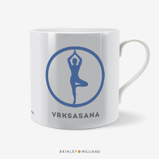 Tree Pose Vrksasana Yoga Mug - Blue