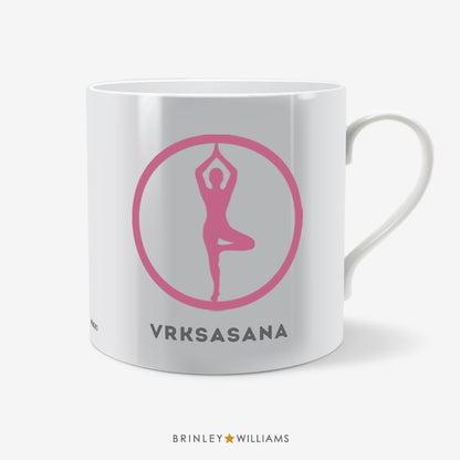 Tree Pose Vrksasana Yoga Mug - Pink