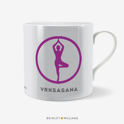 Tree Pose Vrksasana Yoga Mug - Purple