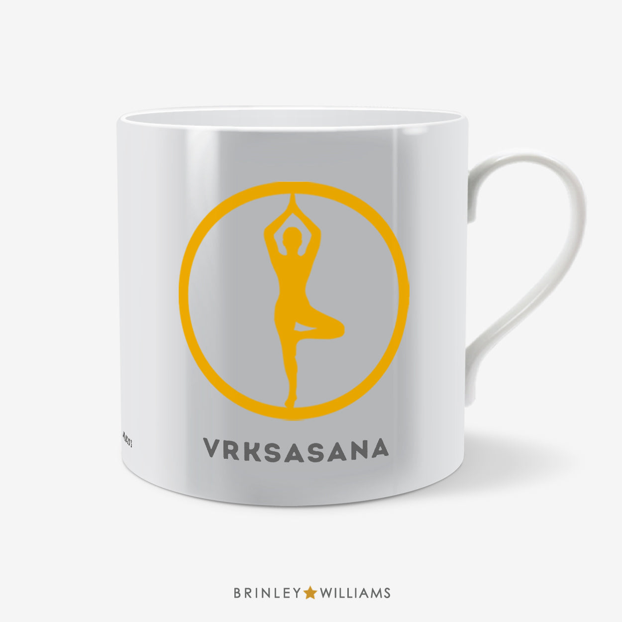 Tree Pose Vrksasana Yoga Mug - Yellow