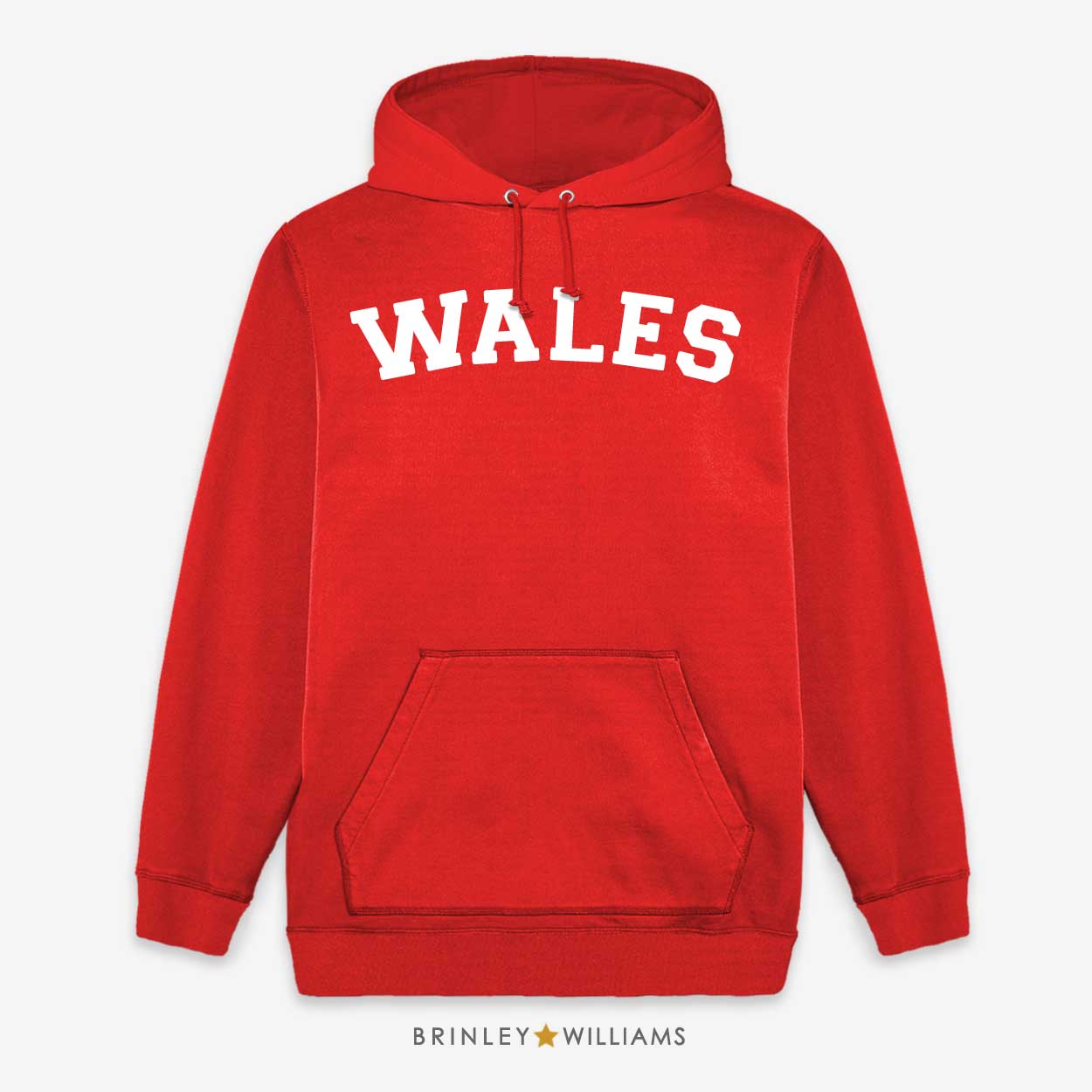 Wales Unisex Welsh Hoodie - Fire red