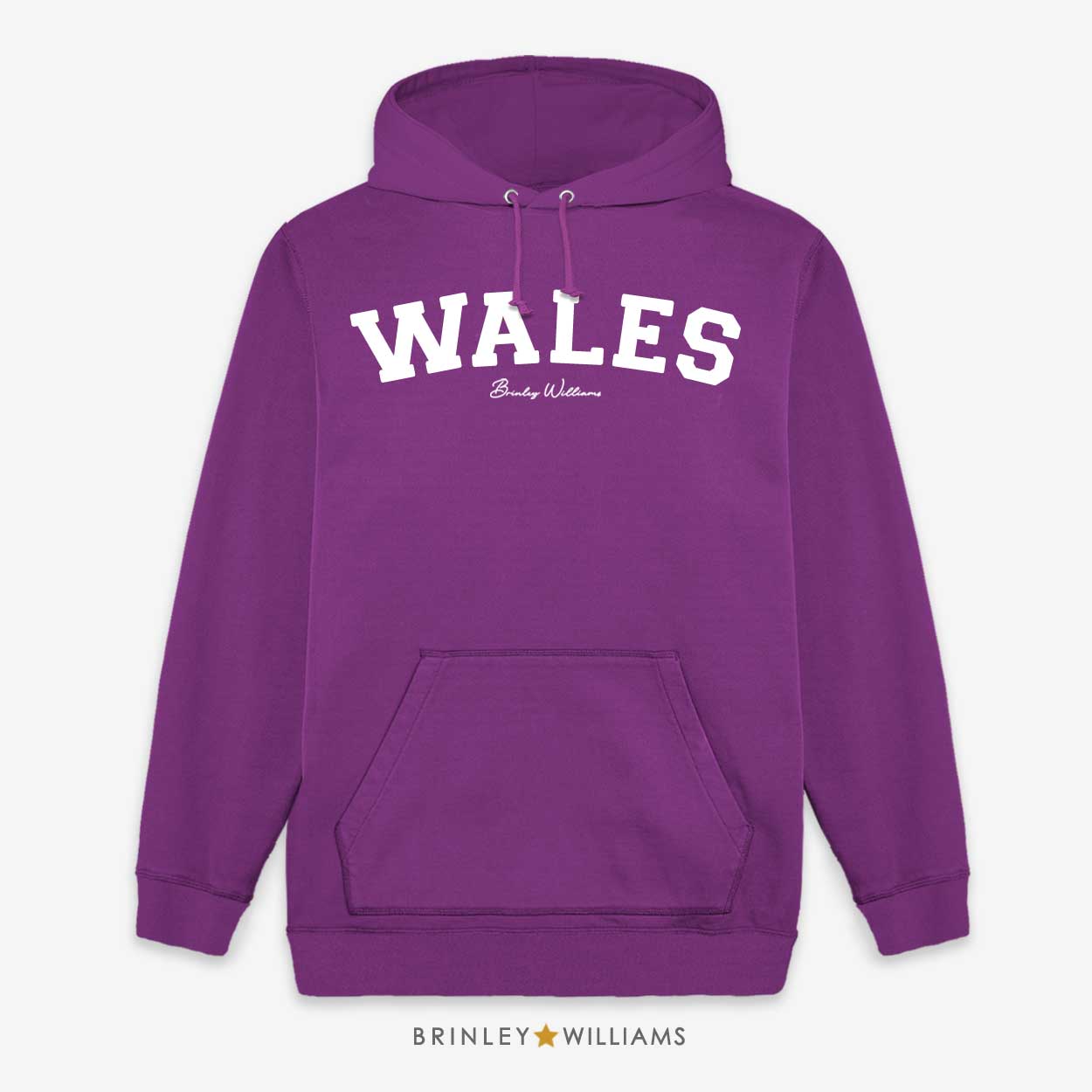 Wales Unisex Welsh Hoodie - Purple