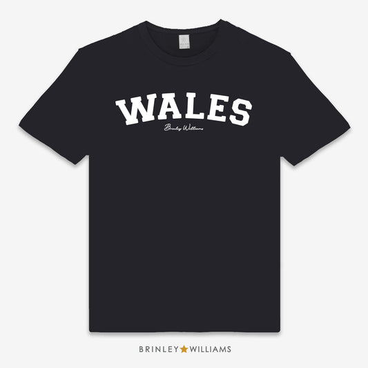 Wales Unisex Classic Welsh T-shirt - Black