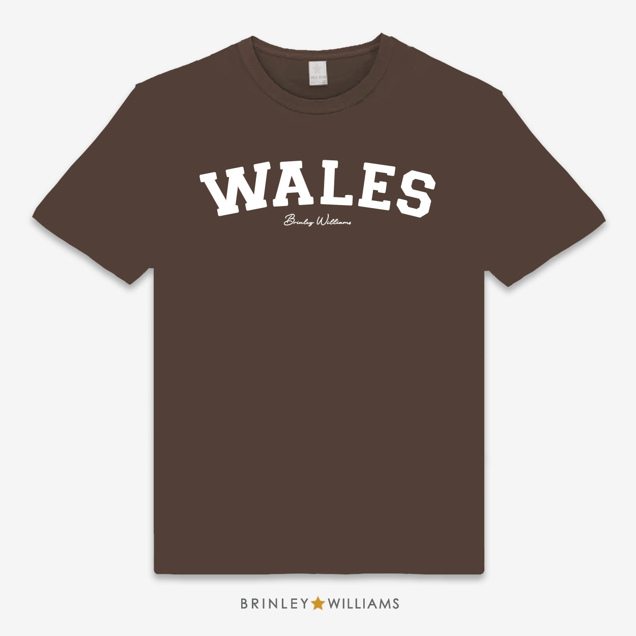 Wales Unisex Classic Welsh T-shirt - Brown