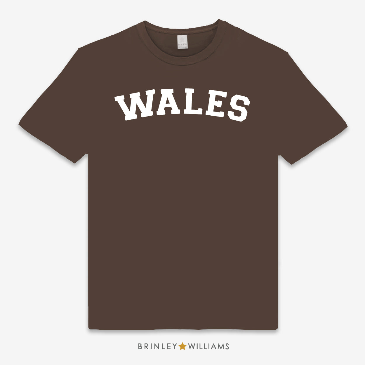 Wales Unisex Classic Welsh T-shirt - Chocolate Brown