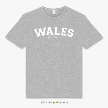Wales Unisex Classic Welsh T-shirt - Heather Grey