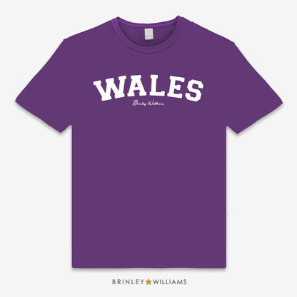 Wales Unisex Classic Welsh T-shirt - Purple