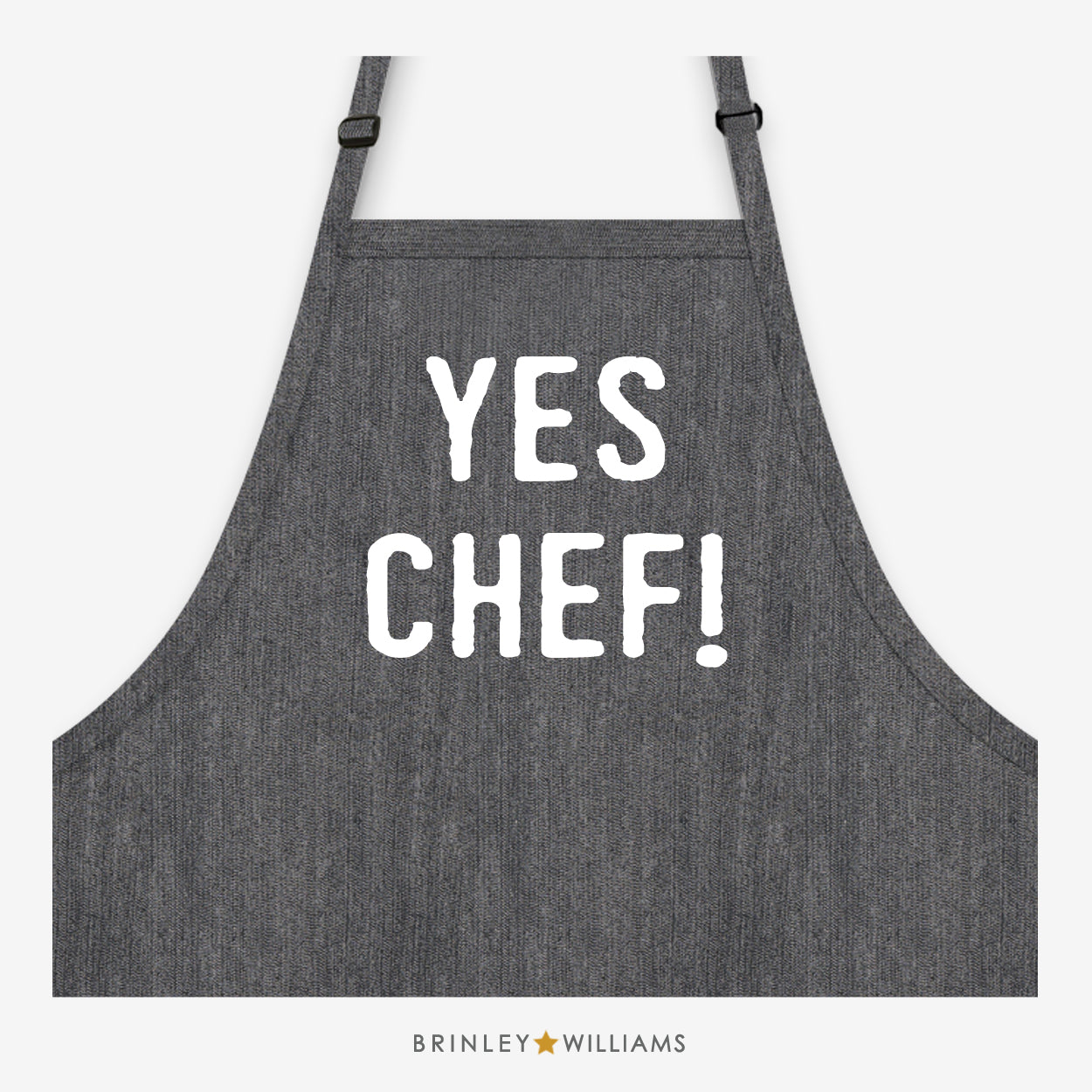 Yes! Chef! Apron - Black Denim