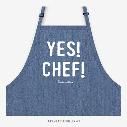 Yes! Chef! Apron - Blue Denim