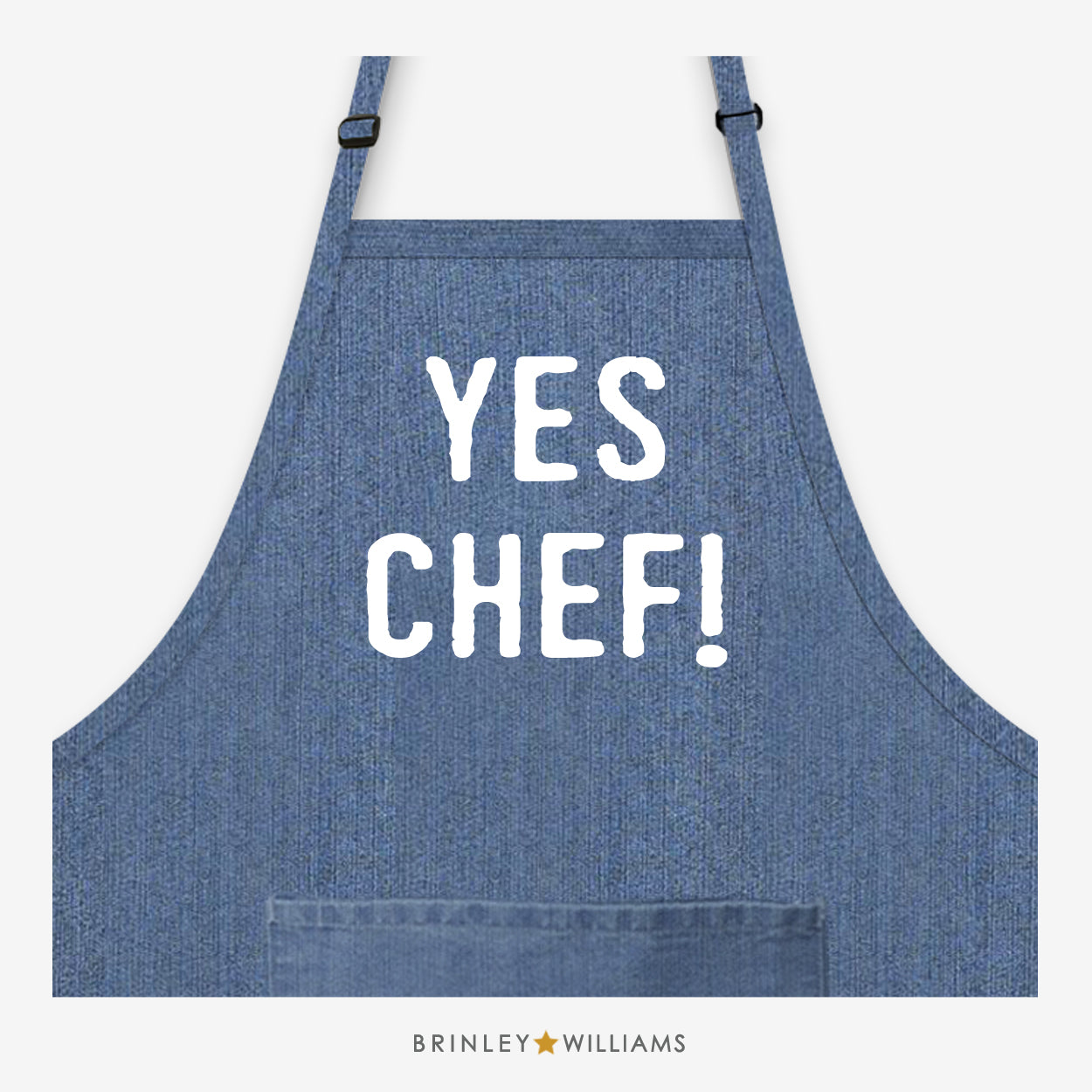 Yes Chef! Blue Denim Apron