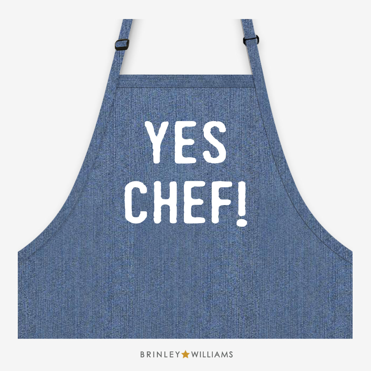 Yes! Chef! Apron - Blue Denim