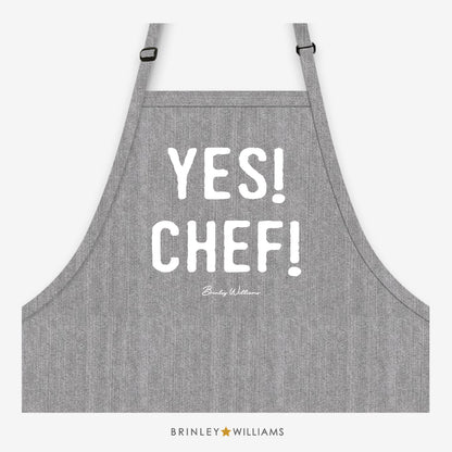 Yes! Chef! Apron - Grey Denim