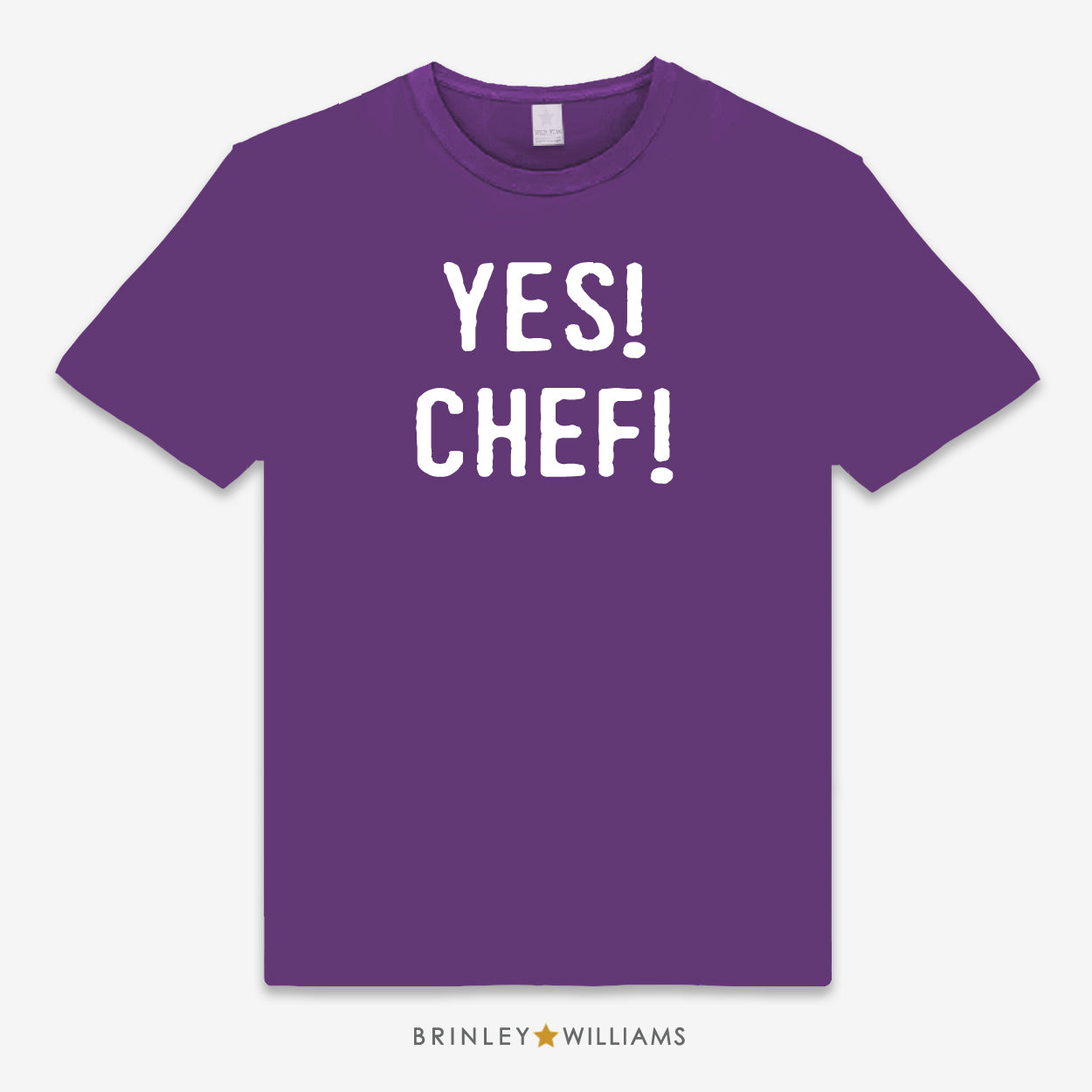 Yes Chef! Personalised T-shirt - purple