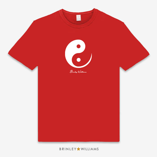 Ying & Yang Unisex Kids T-shirt - Fire red