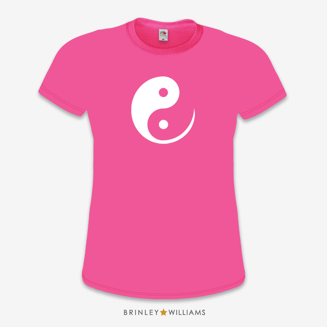 Ying & Yang Slim Fit T-shirt - Fuchsia