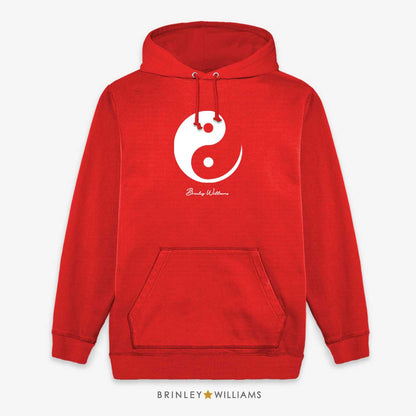 Ying & Yang Unisex Hoodie - Fire Red