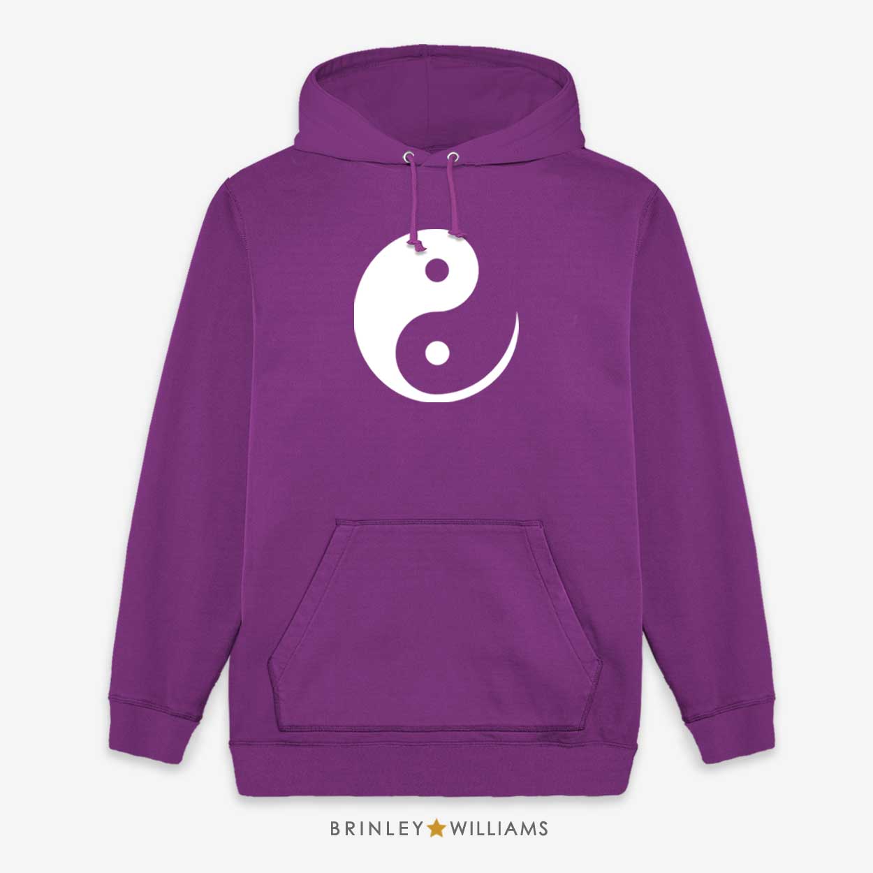 Ying & Yang Unisex Hoodie - Purple