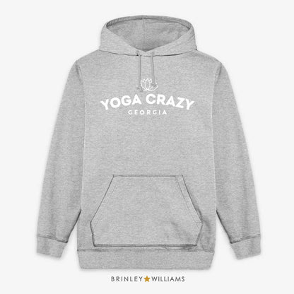 Yoga Crazy Personalised Unisex Hoodie- Heather Grey