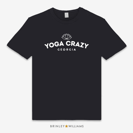 Yoga Crazy Personalised Unisex Classic T-shirt - Black
