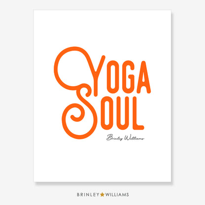 Yoga Soul Wall Art Poster - Orange