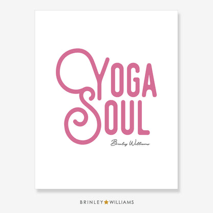 Yoga Soul Wall Art Poster - Pink