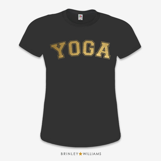 Yoga Varsity Slim Fit T-shirt - Black