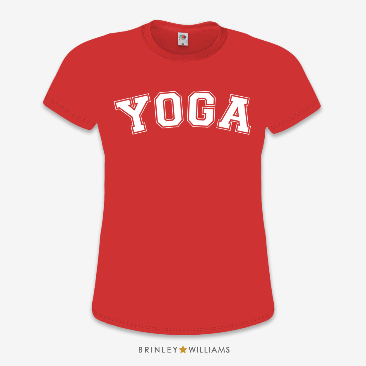 Yoga Varsity Slim Fit T-shirt - Fire Red