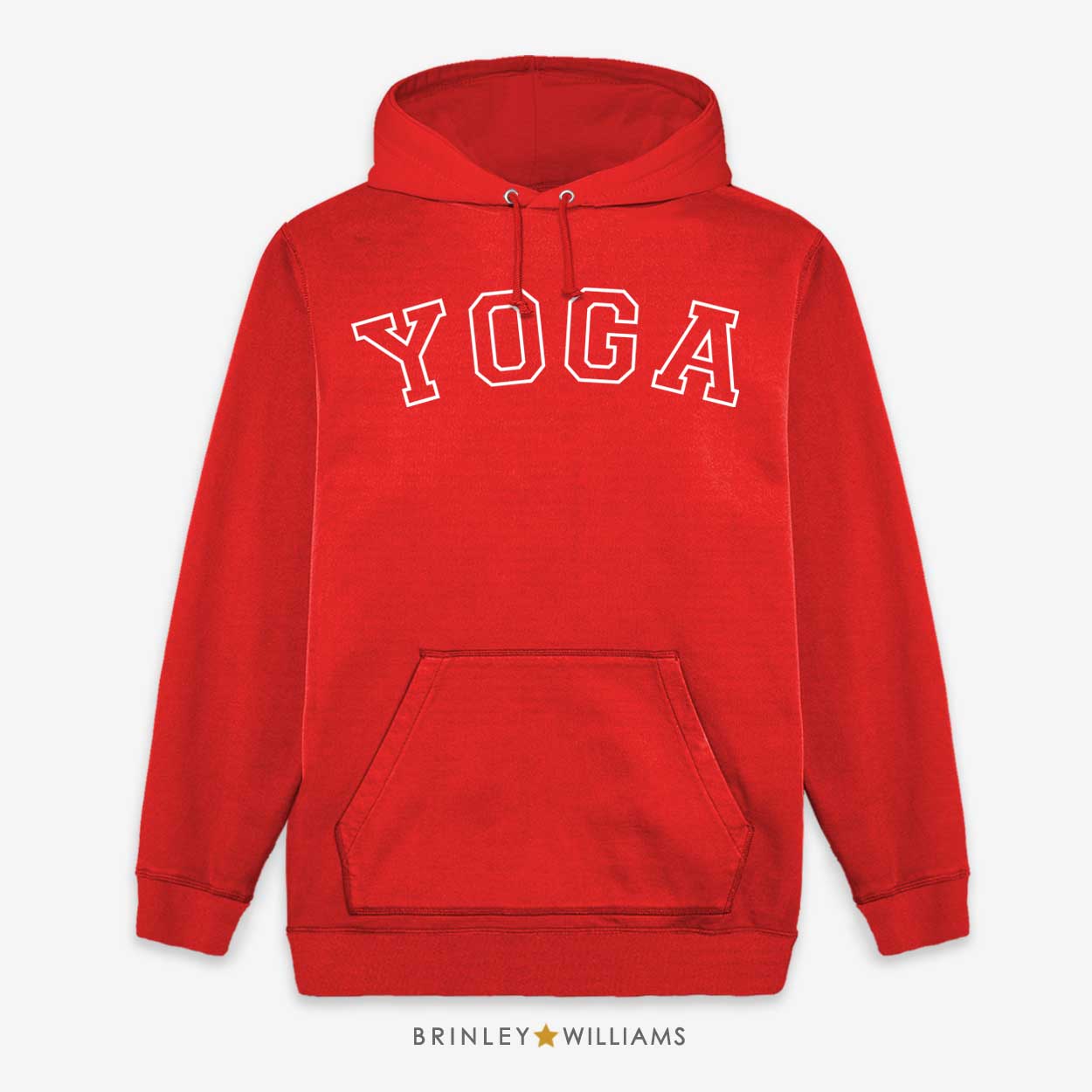 Yoga Varsity Unisex Yoga Hoodie - Fire red