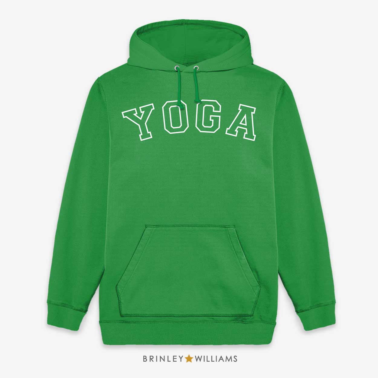 Yoga Varsity Unisex Yoga Hoodie - Kelly Green 