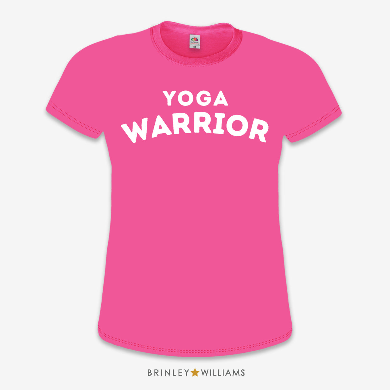 Yoga Warrior Slim Fit T-shirt - Fuchsia