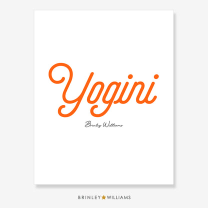 Yogini Wall Art Poster - Orange