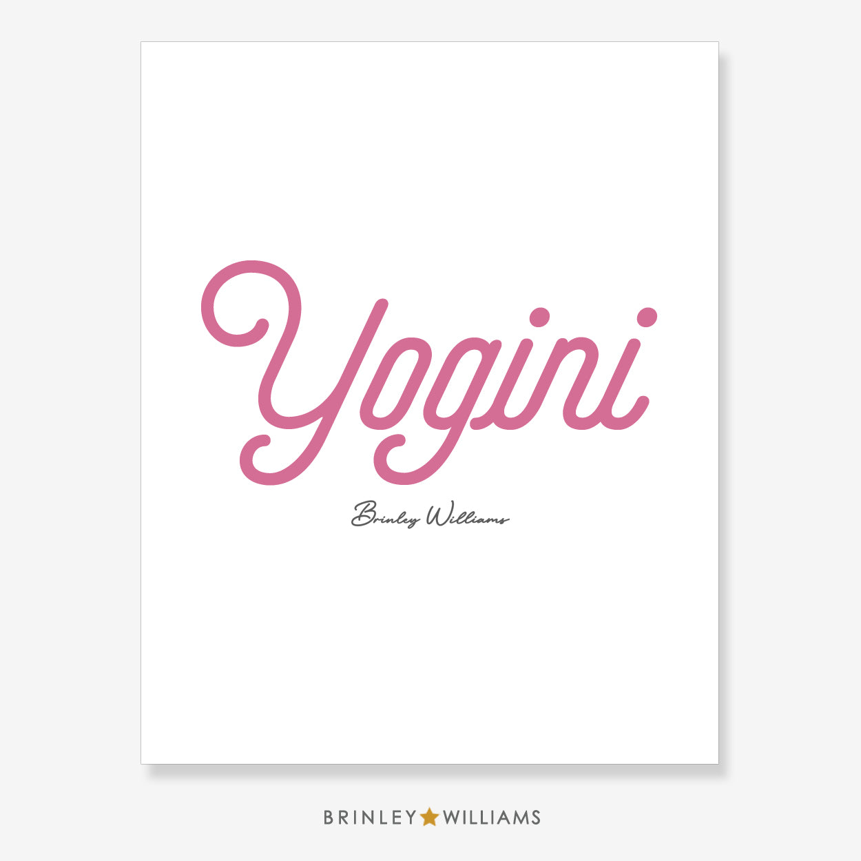 Yogini Wall Art Poster - Pink