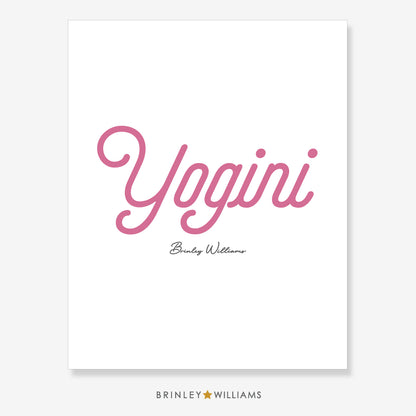 Yogini Wall Art Poster - Pink